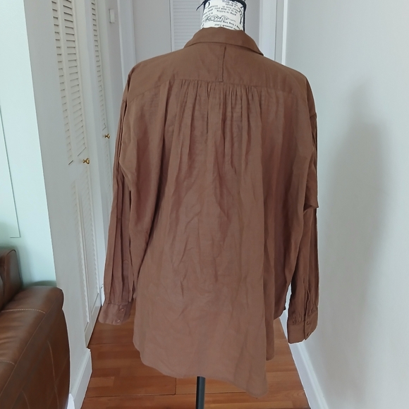 Nili‎ Lotan Miles Tunic Shirt Top Oversized Long Sleeve - Picture 4 of 8